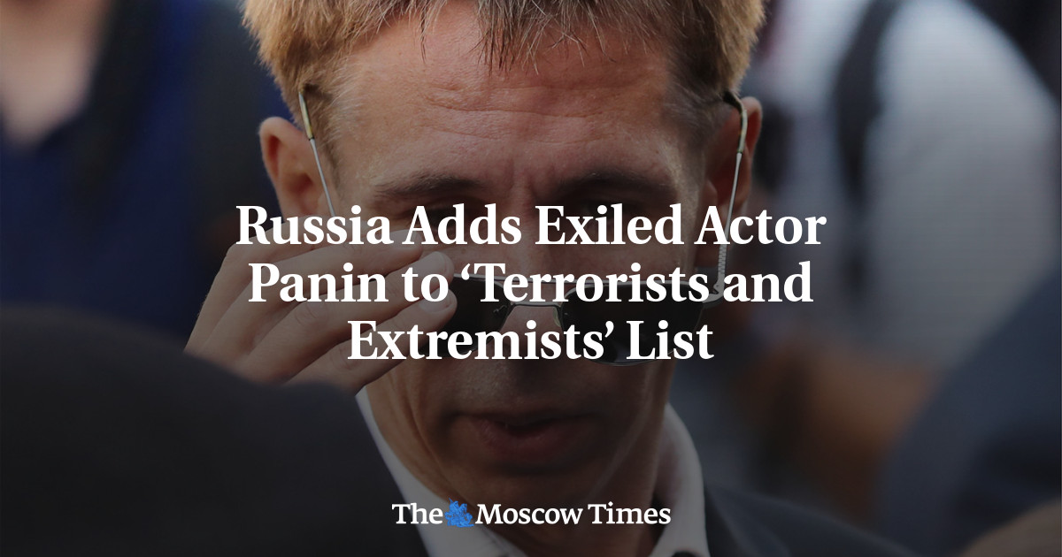 Россия внесла изгнанного актера Панина в список «террористов и экстремистов»