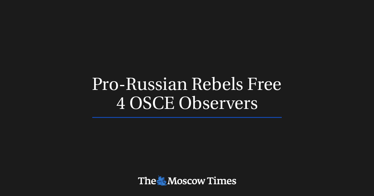 Pemberontak pro-Rusia membebaskan 4 pengamat OSCE
