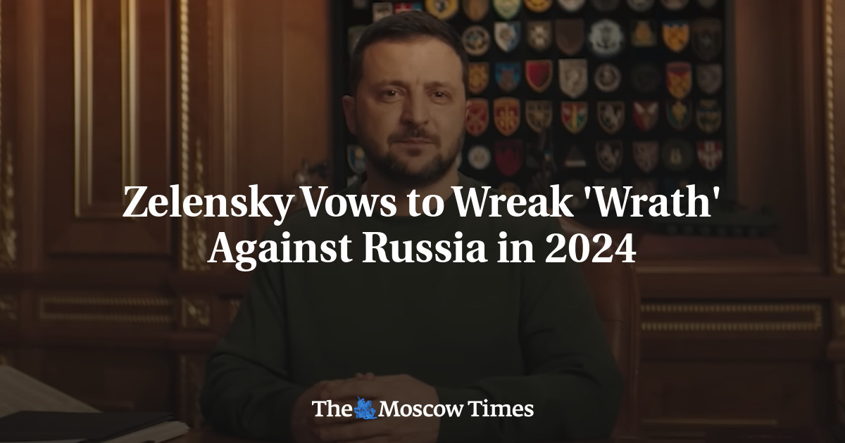 Зеленский обещает высвободить «ярость» против России в 2024 году
