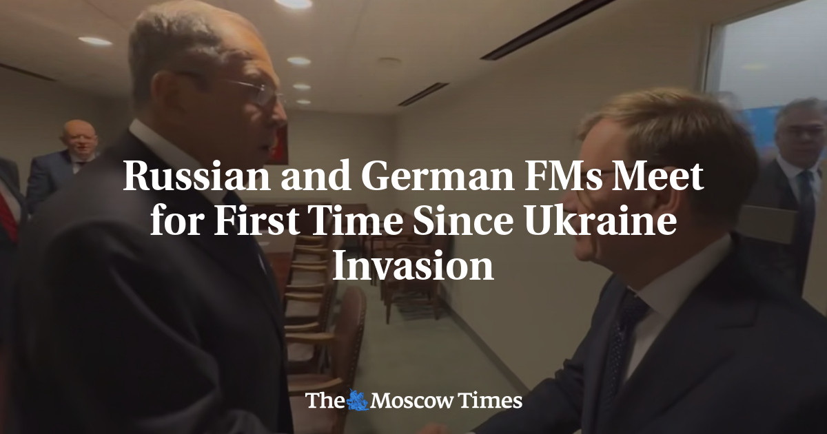 Russian and German FMs Meet for First Time Since Ukraine Invasion