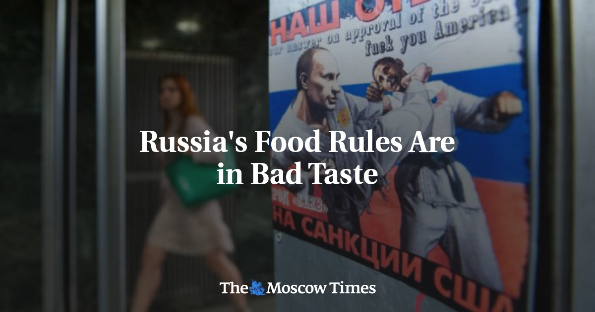 Aturan makanan di Rusia tidak enak