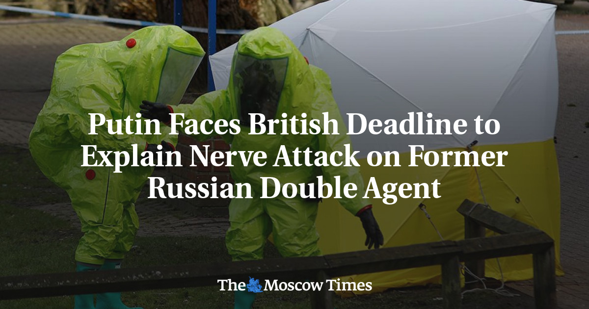 Putin menghadapi tenggat waktu Inggris untuk menjelaskan serangan saraf terhadap mantan agen ganda Rusia
