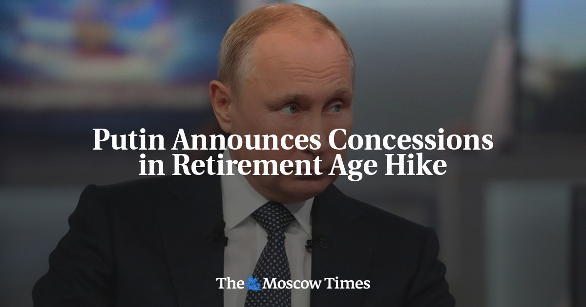 Putin mengumumkan konsesi dalam peningkatan usia pensiun