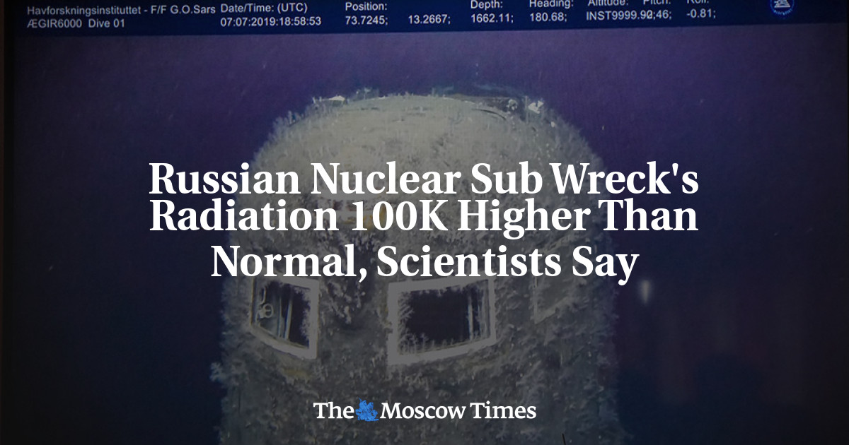 Radiasi bangkai kapal nuklir Rusia 100 ribu lebih tinggi dari biasanya, kata para ilmuwan