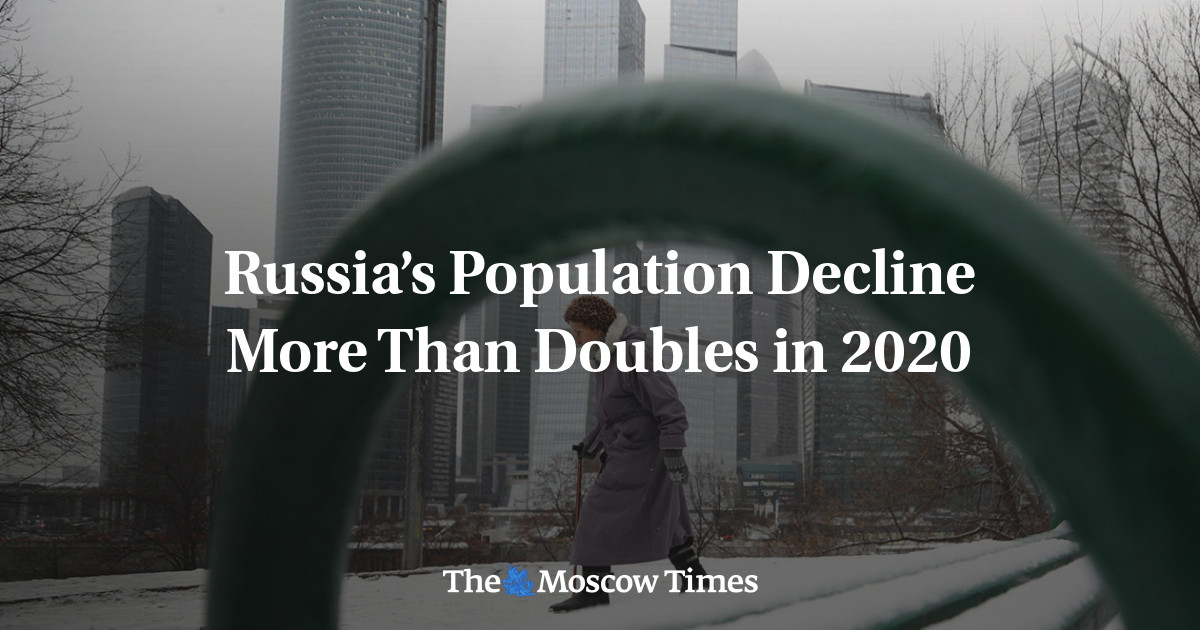 Russia’s Population Decline More Than Doubles in 2020 The Moscow Times
