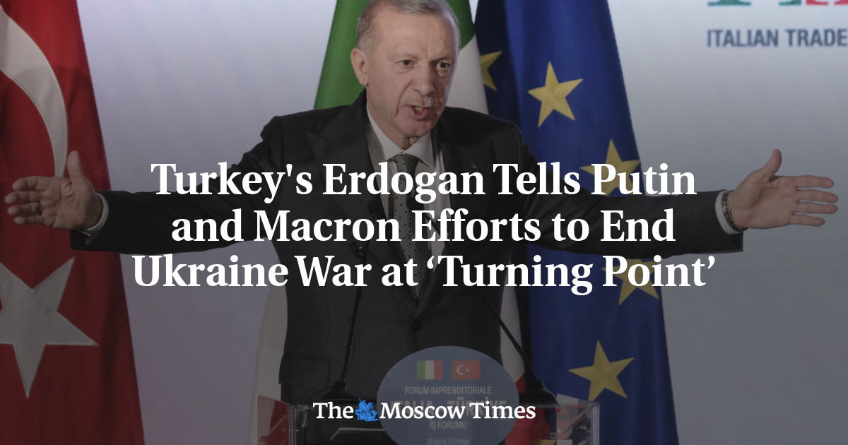Turkey's Erdogan Says Efforts to End Ukraine War at ‘Turning Point’