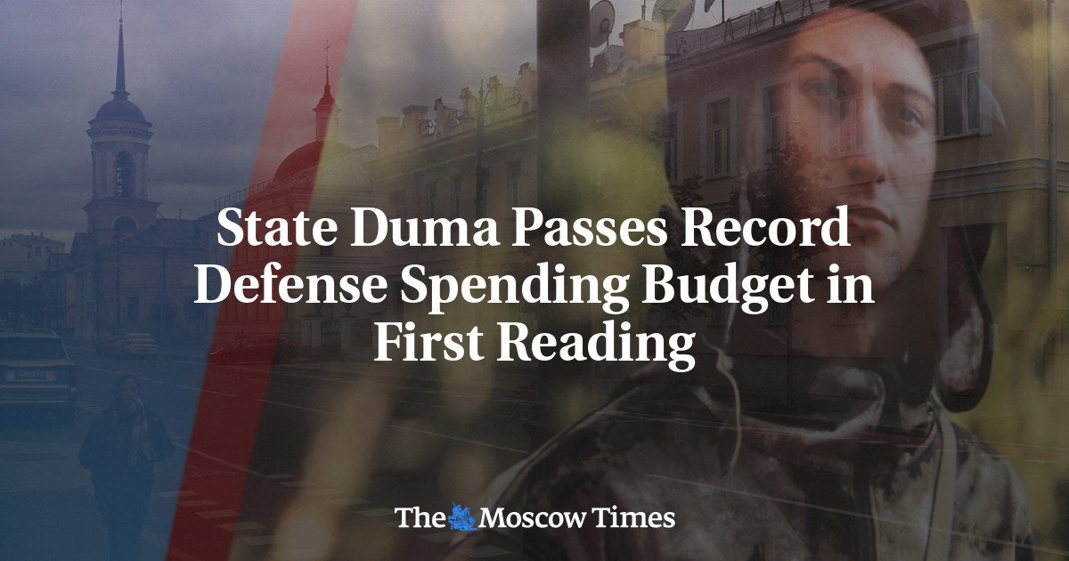 State Duma Passes Record Defense Spending Budget in First Reading