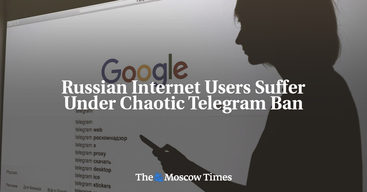 Pengguna internet Rusia menderita larangan Telegram yang kacau