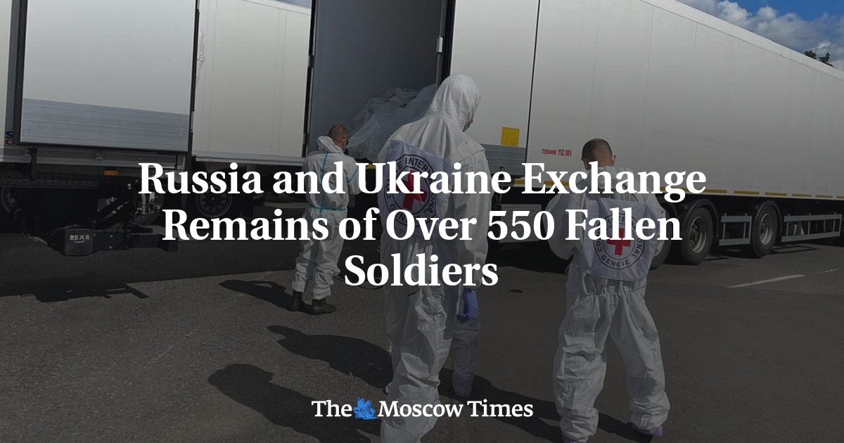Russia and Ukraine Exchanged Remains of Over 550 Fallen Soldiers, Lawmaker Says