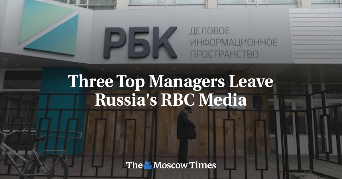 Tiga eksekutif puncak meninggalkan RBC Media Rusia