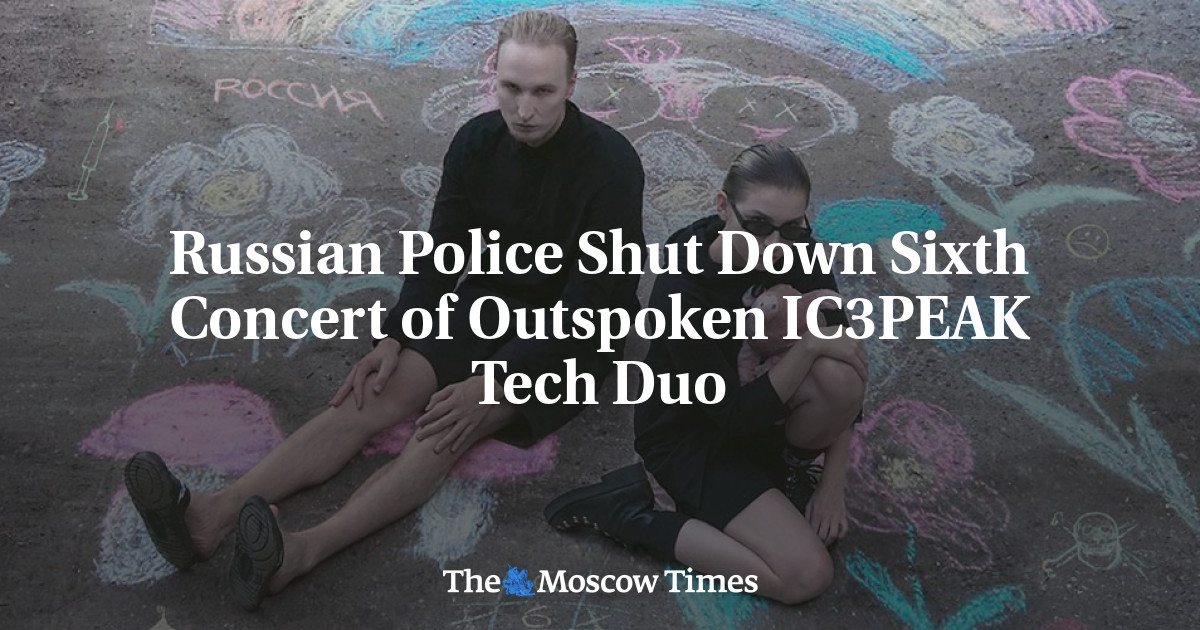 Russian Police Shut Down Sixth Concert of Outspoken IC3PEAK Tech Duo