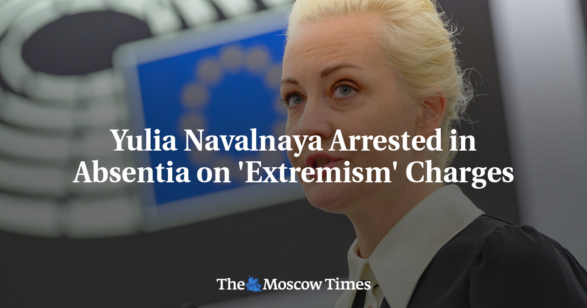 Yulia Navalnaya Arrested in Absentia on 'Extremism' Charges