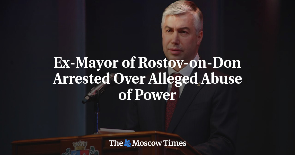 Ex-Mayor of Rostov-on-Don Arrested Over Alleged Abuse of Power