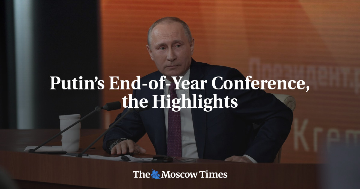 Konferensi akhir tahun Putin, sorotan