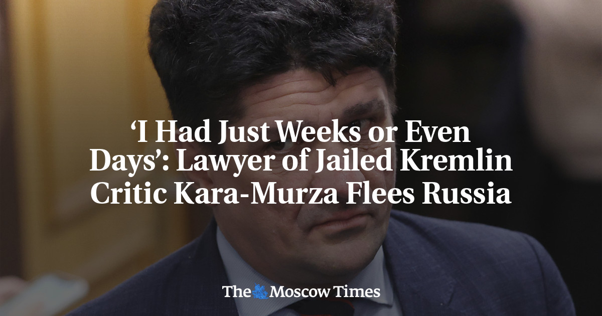 ‘Saya hanya punya waktu berminggu-minggu atau bahkan berhari-hari’: pengacara kritikus Kremlin Kara-Murza melarikan diri dari Rusia