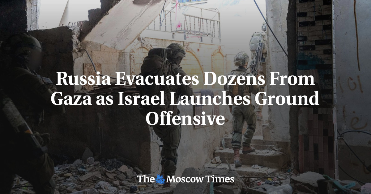 Russia Evacuates Dozens From Gaza as Israel Launches Ground Offensive