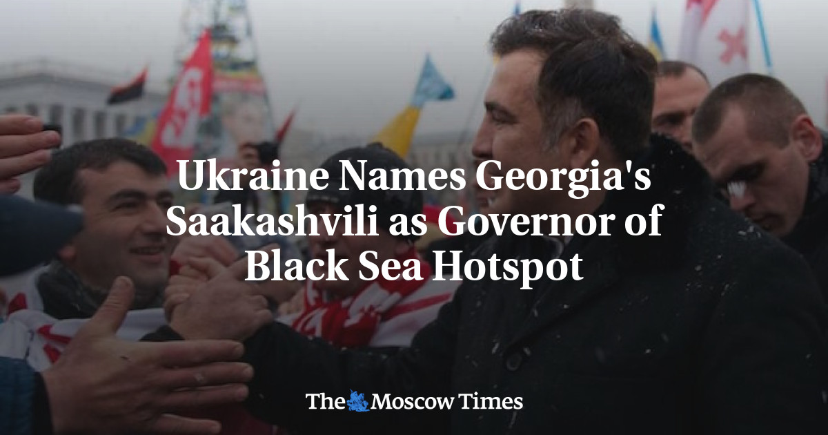 Ukraina menyebut Saakashvili Georgia sebagai gubernur Hotspot Laut Hitam