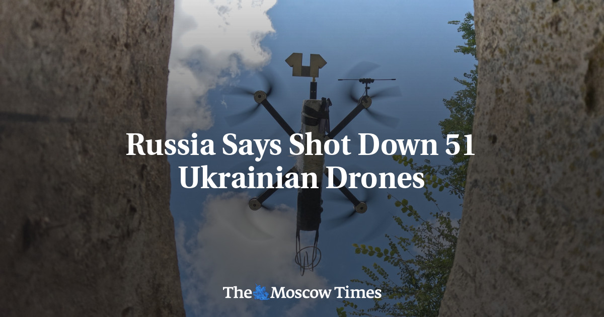 Russia Says Shot Down 51 Ukrainian Drones