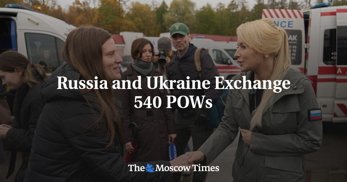 Russia and Ukraine Exchange 540 POWs