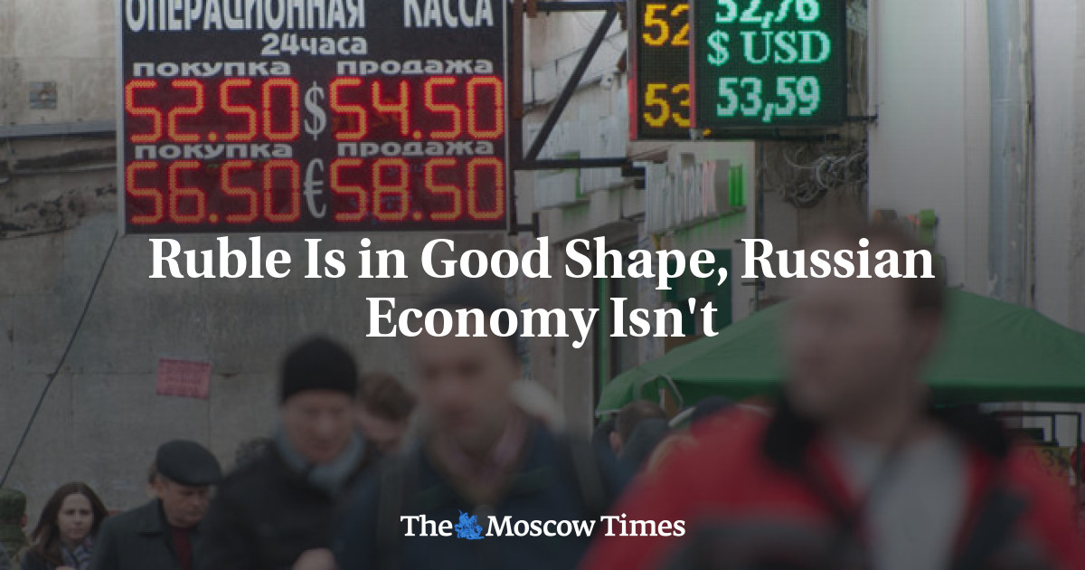 Rubel dalam kondisi baik, ekonomi Rusia tidak