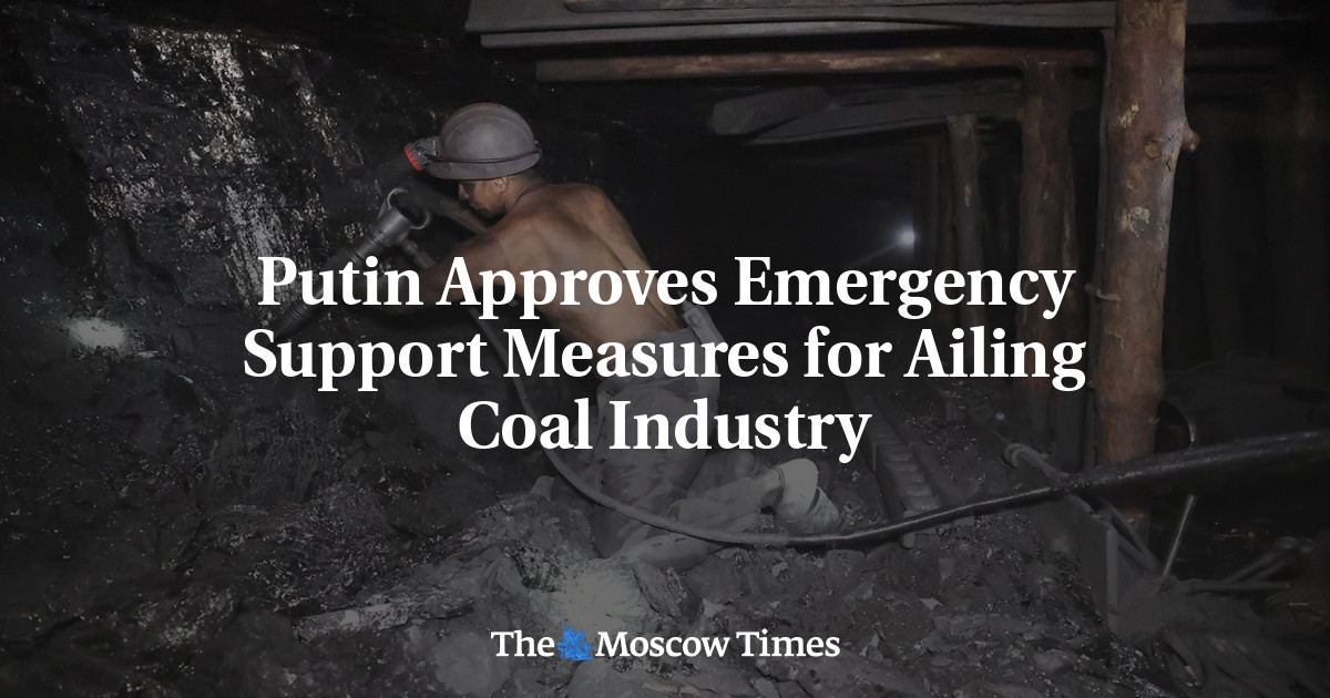 Putin Approves Emergency Support Measures for Ailing Coal Industry