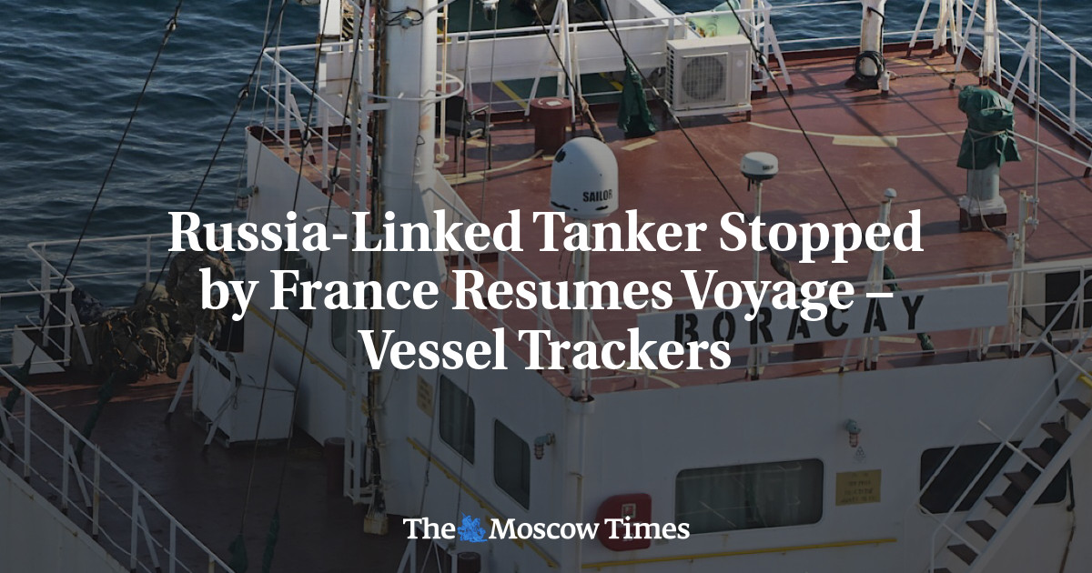 Russia-Linked Tanker Stopped by France Resumes Voyage – Vessel Trackers