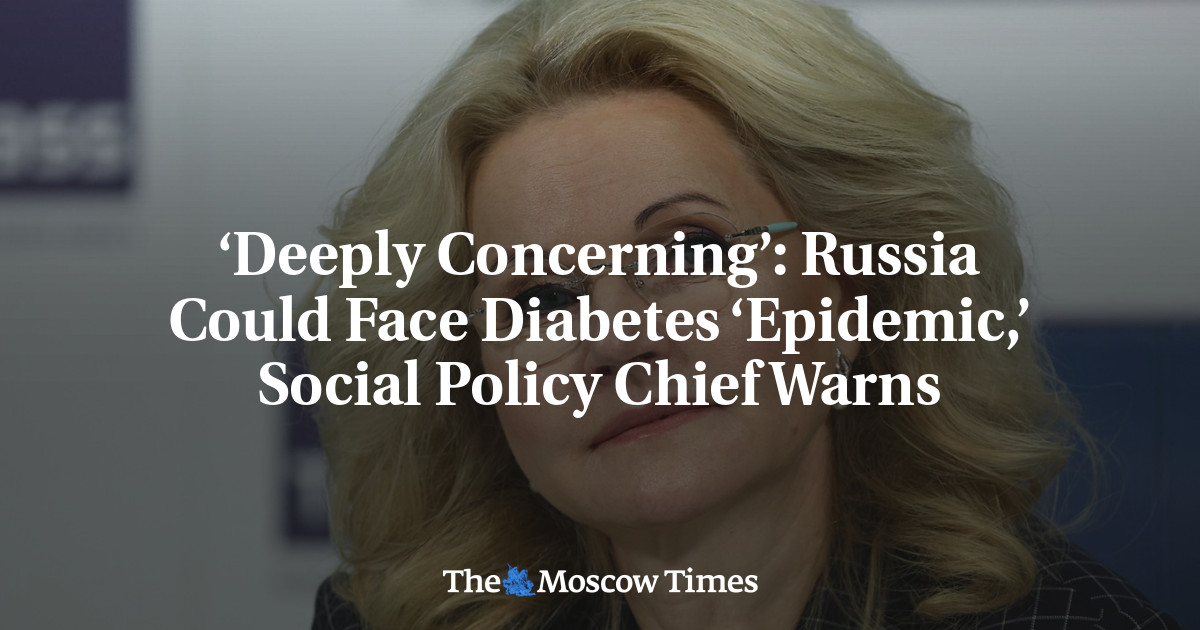‘Deeply Concerning’: Russia Faces Risk of Diabetes ‘Epidemic,’ Social Policy Chief Warns