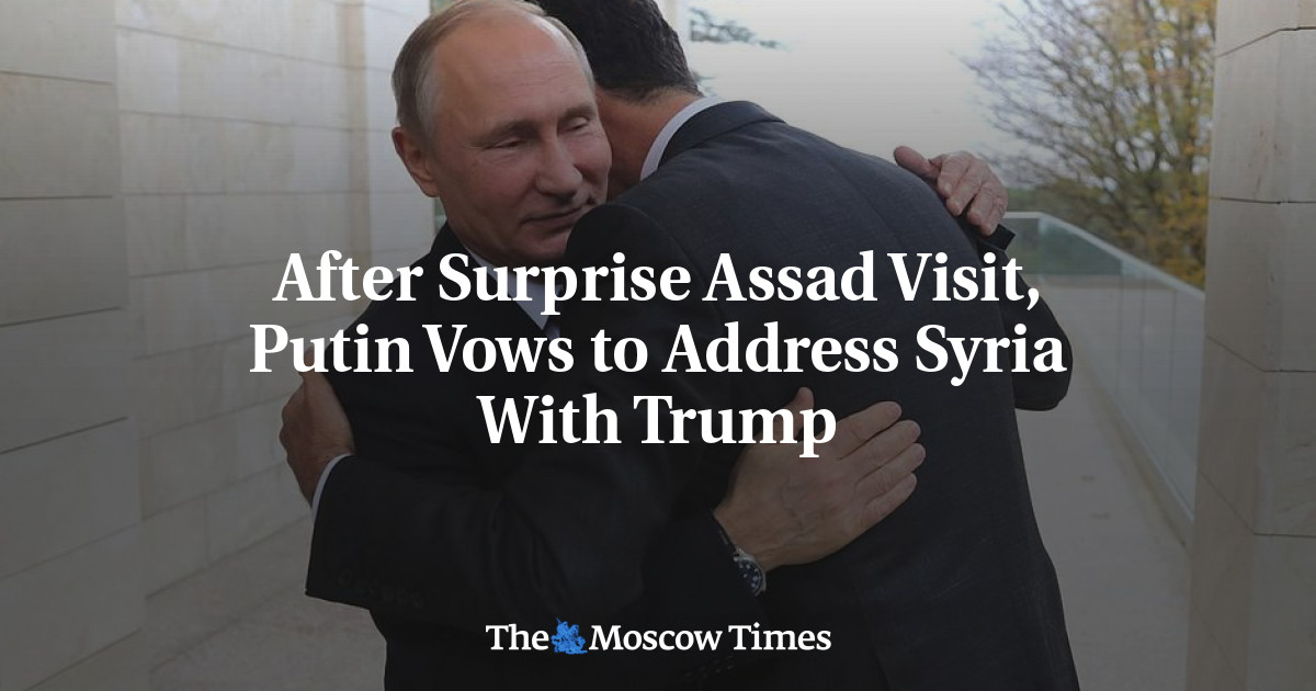 After Surprise Assad Visit, Putin Vows to Address Syria With Trump