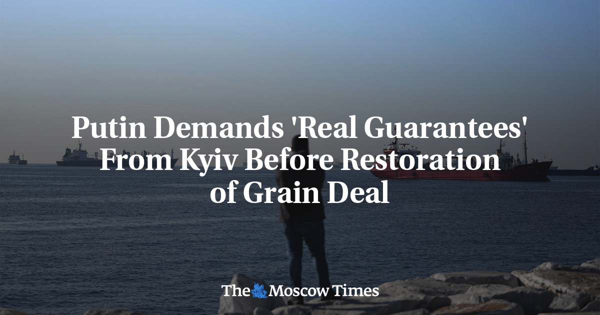 Putin menuntut ‘jaminan nyata’ dari Kiev sebelum memulihkan kesepakatan gandum