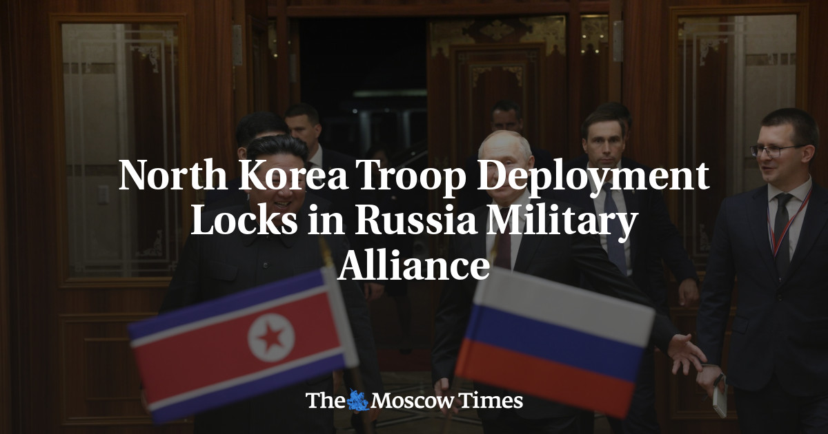 North Korea Troop Deployment Locks in Russia Military Alliance