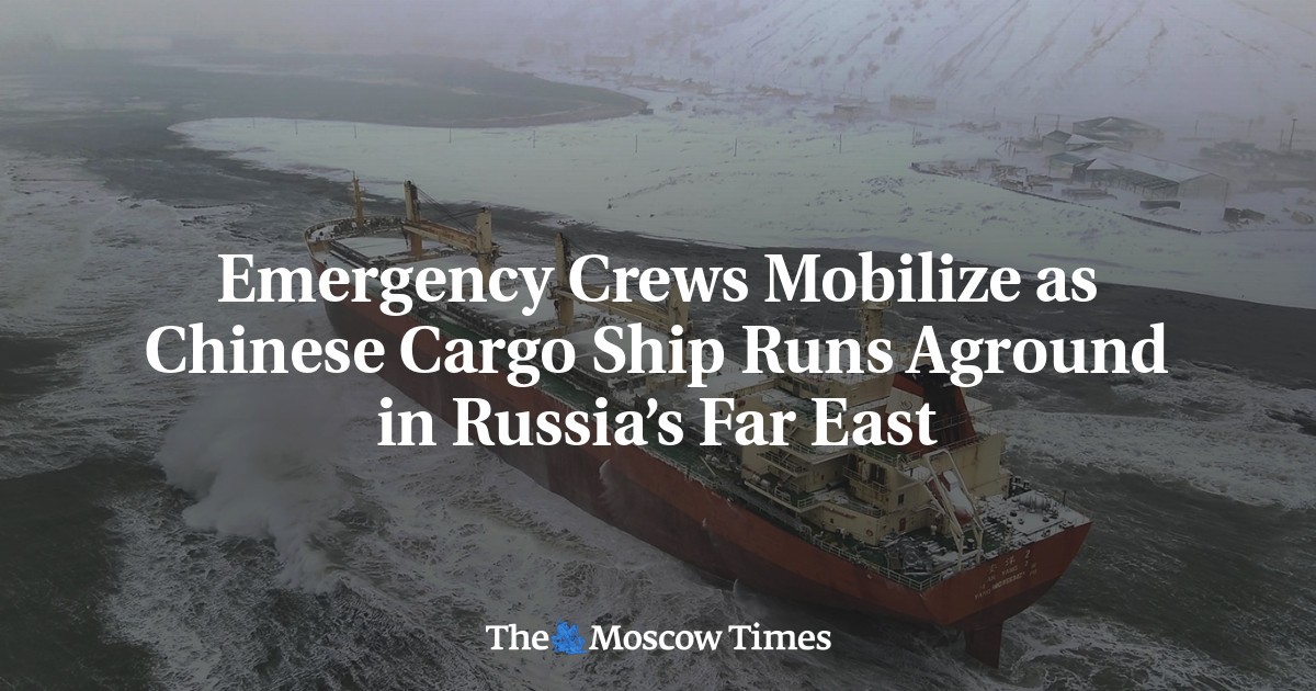 Emergency Crews Mobilize as Chinese Cargo Ship Runs Aground in Russia’s Far East