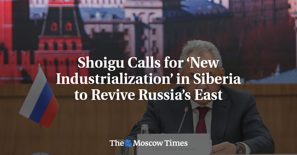 Shoigu Calls for ‘New Industrialization’ in Siberia to Revive Russia’s East