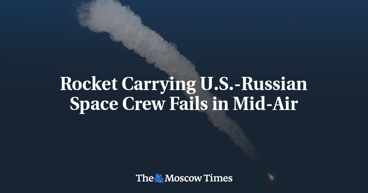 Roket yang membawa awak luar angkasa AS-Rusia gagal di udara