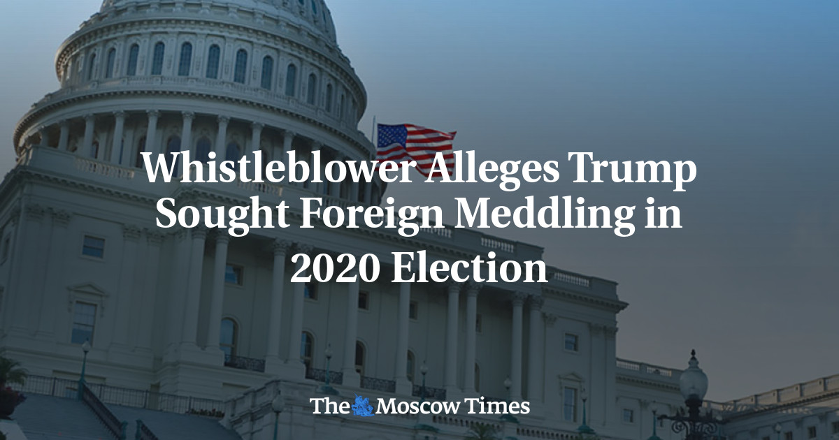 Whistleblower mengklaim Trump mencari campur tangan asing dalam pemilu 2020