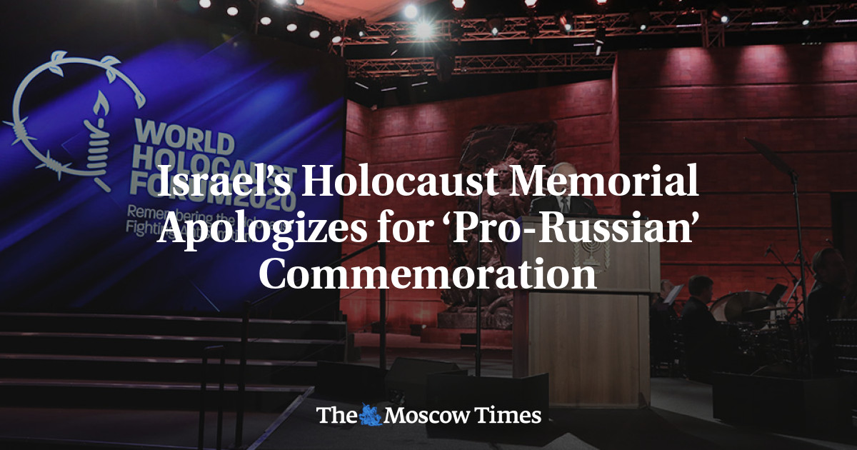 Peringatan Holocaust Israel meminta maaf atas peringatan ‘Pro-Rusia’