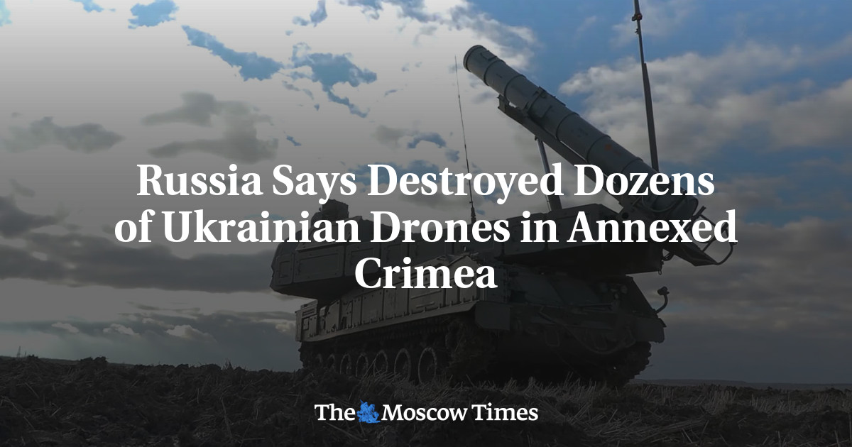 Russia Says Destroyed Dozens of Ukrainian Drones in Annexed Crimea ...