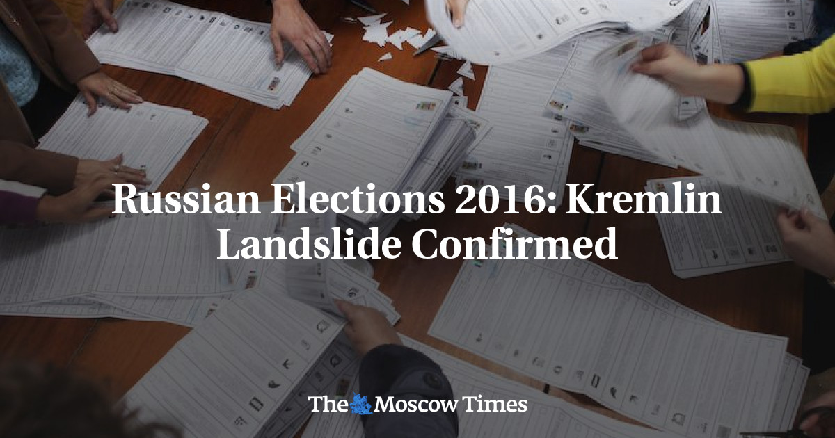 Pemilihan Rusia 2016: Tanah Longsor Kremlin Dikonfirmasi