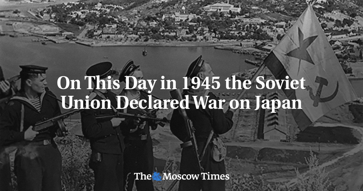 On This Day In 1945 The Soviet Union Declared War On Japan - The Moscow ...