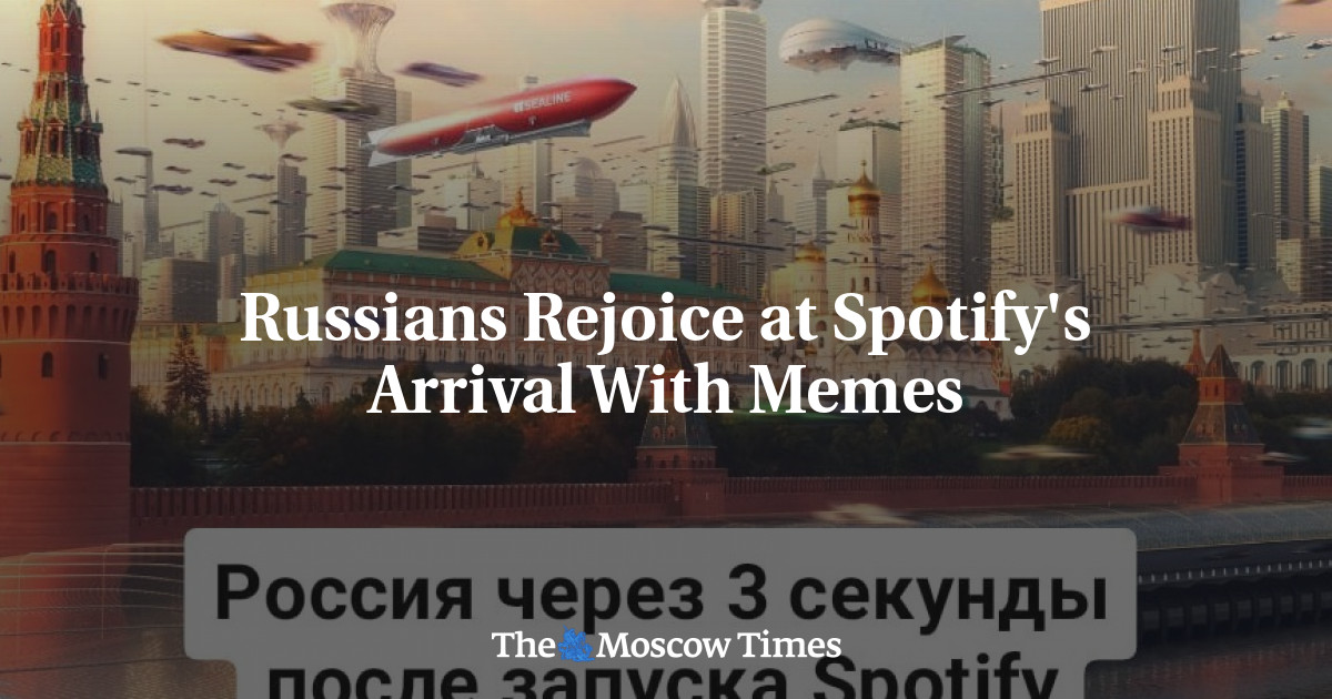 Orang Rusia bersukacita atas kedatangan Spotify dengan meme