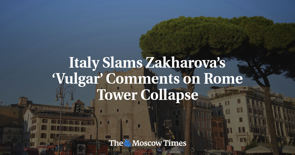 Italy Slams Zakharova’s ‘Vulgar’ Comments on Rome Tower Collapse