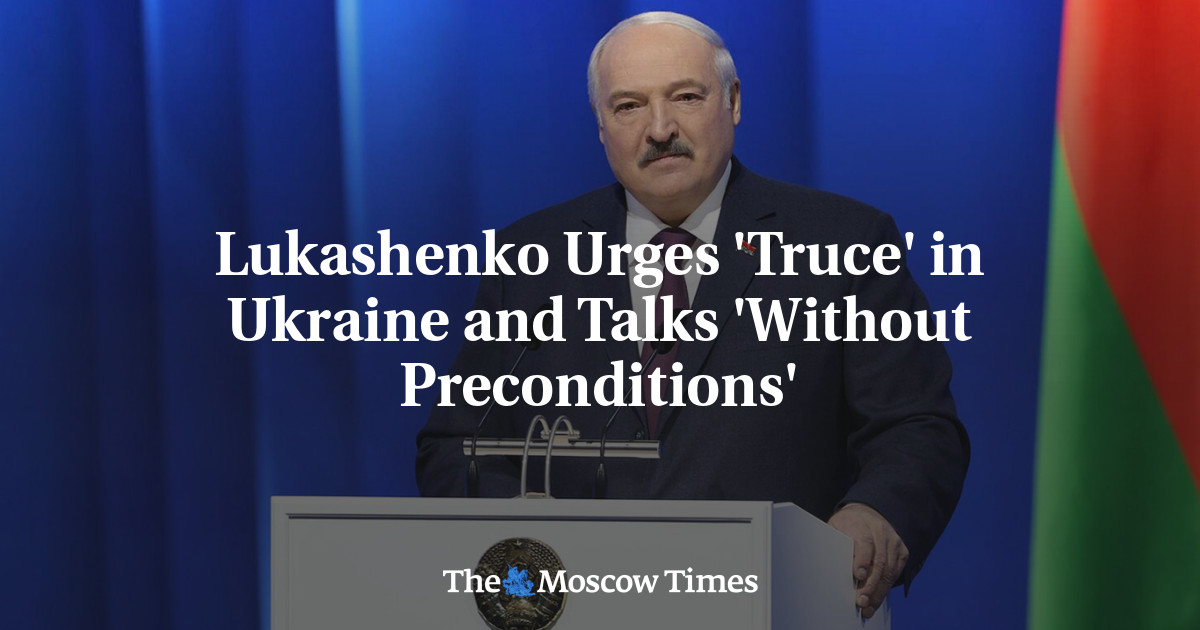卢卡申科敦促乌克兰“休战”并“无先决条件”地讲话