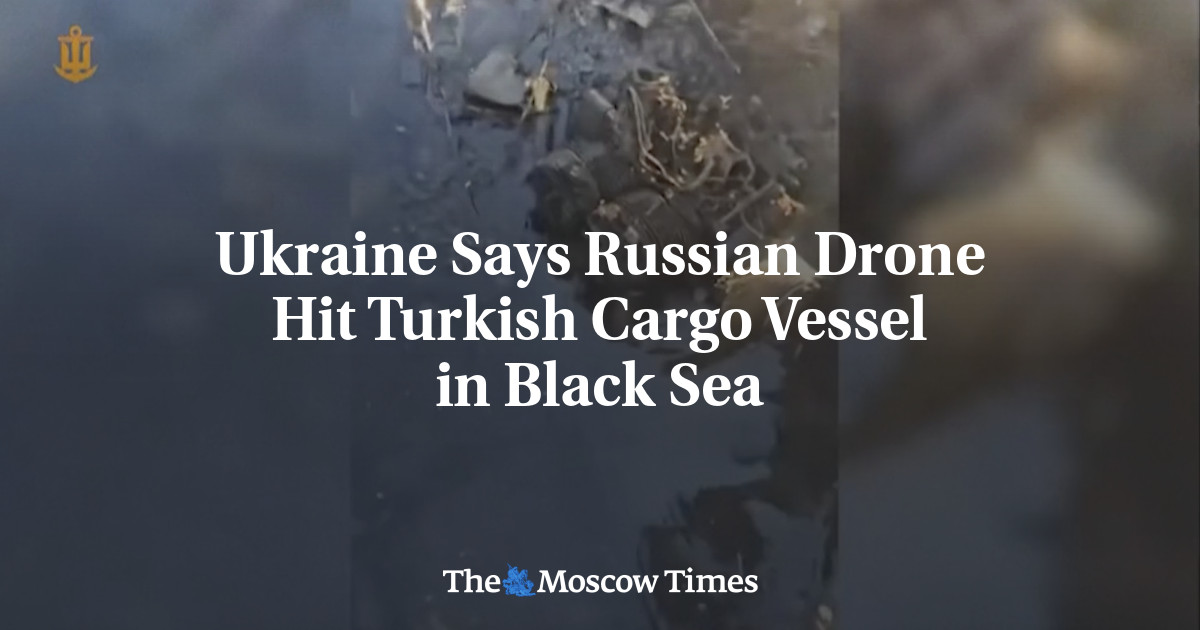 Ukraine Says Russian Drone Hit Turkish Cargo Vessel in Black Sea
