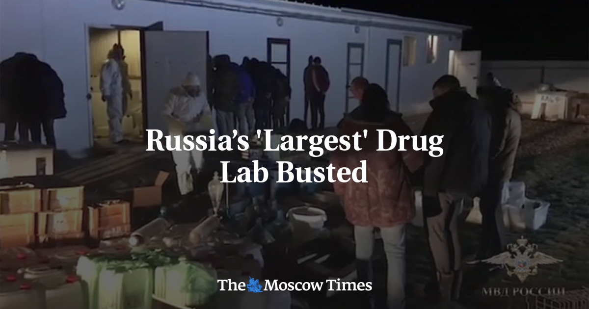 Russias Largest Drug Lab Busted The Moscow Times