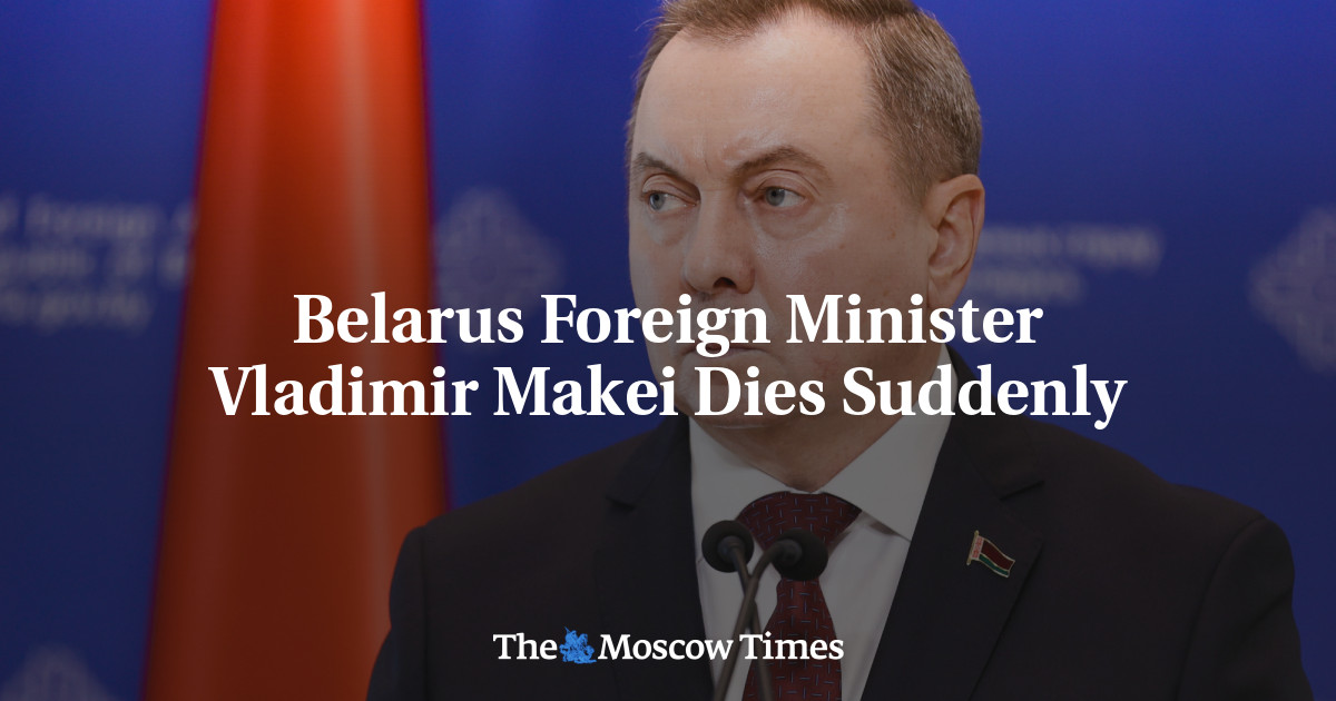Menteri Luar Negeri Belarusia Vladimir Makei meninggal mendadak