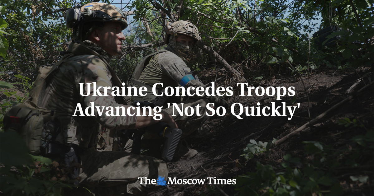 Украина признала, что войска продвигаются «не так быстро»