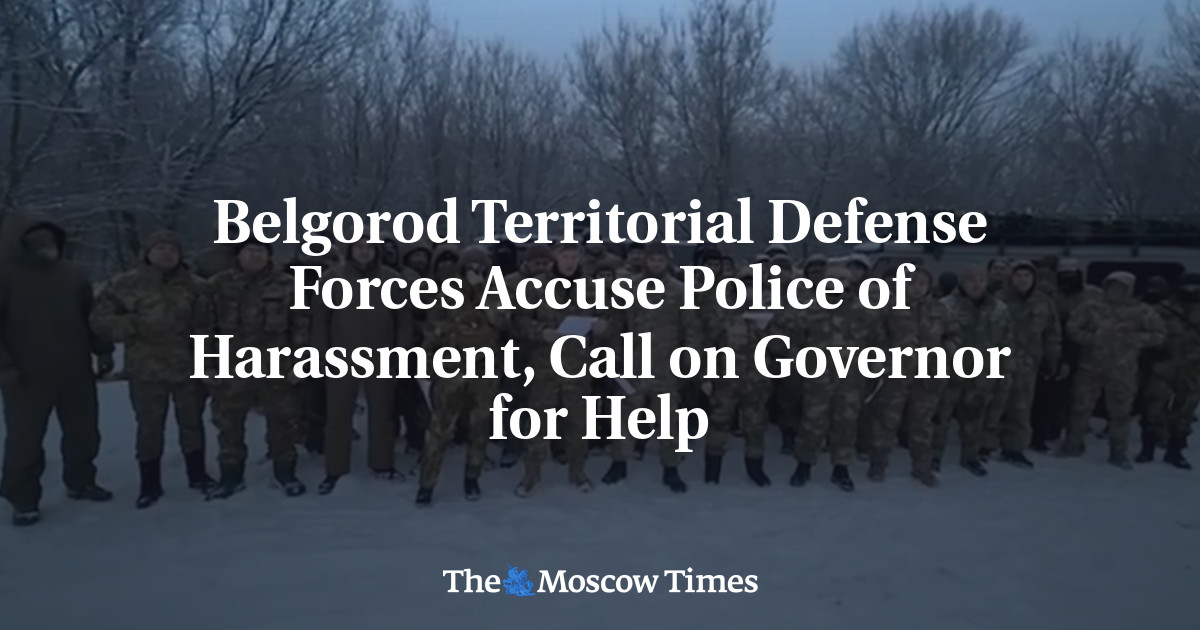 Belgorod Territorial Defense Forces Accuse Police of Harassment, Call on Governor for Help