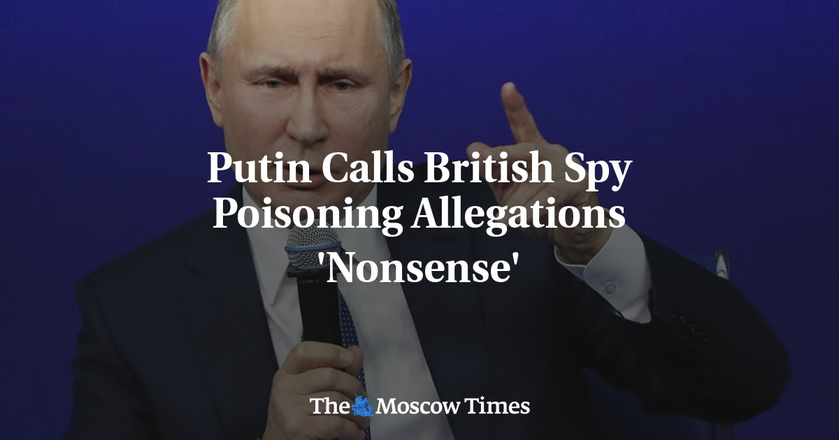 Putin Calls British Spy Poisoning Allegations 'Nonsense'