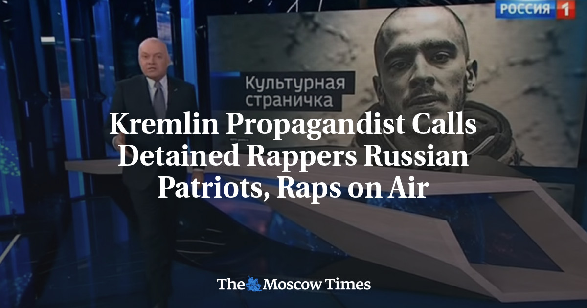 Kremlin Propagandist Calls Detained Rappers Russian Patriots, Raps On Air