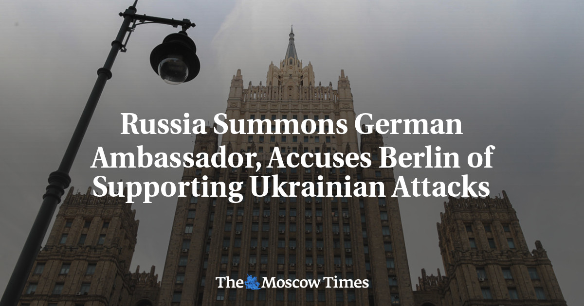 Russia Summons German Ambassador, Accuses Berlin of Supporting Ukrainian Attacks