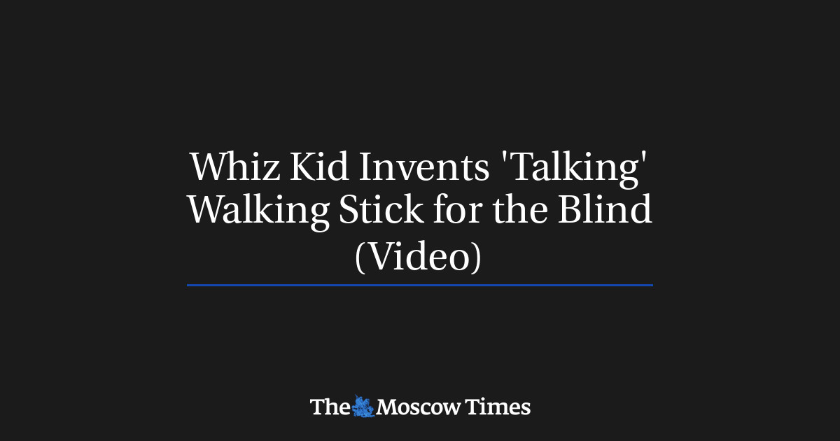 Whiz Kid Invents 'Talking' Walking Stick for the Blind (Video)